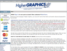 Tablet Screenshot of highergraphics.com